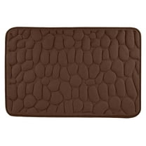 Memory Foam Bath Mat Cobblestone Bathroom Rugs Super Water Absorbent Machine Washable Bath Rugs(15.7"x23.6",Dark Gray)