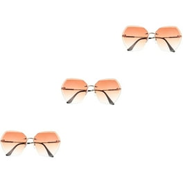Oversized Jackie O Round Dark Lens Sunglasses - Walmart.com