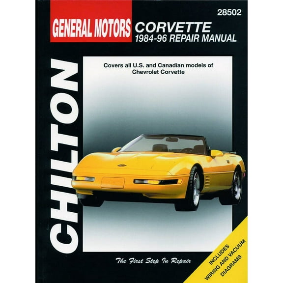 General Motors Corvette (1984-96) for of Chevrolet Corvette Chilton Repair Manual (USA) ^
