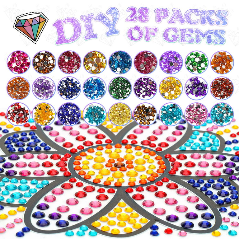 Arts and Crafts for Kids Ages 8-12 & 6-8, Window Suncatcher Diamond  Painting Kits by Numbers for Girl Ages 7 9 11 Year Old Gem Art for Kids Ages  9-12 Birthday Gift