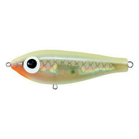UPC: 0042095457536 | B&L Paul Browns BPF-53 Fat Boy Pro Bone/Black Silver Topwater Fishing Lure