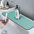 thumbnail image 7 of Sikiie Teal Turquoise Glitter Splash Guard for Sink Faucet-1 PC Super Absorbent Fast Drying Mat Sink Gadgets-Splash Guard for Kitchen, Sink Mat, 7 of 7