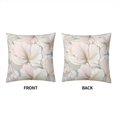 thumbnail image 3 of Vintage Texture Flower Cute Illustration Pink Art Flower Pillow Covers Pillowcases Home Decor Bed Couch Sofa Office Living Room Cushion 20x20Inch, WLJ6699, 3 of 6