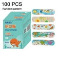 thumbnail image 5 of 100PCS Waterproof Breathable Transparent Band Aid Hemostasis Plasters Emergency, 5 of 11