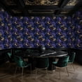 thumbnail image 5 of Boho Peel and Stick Wallpaper Fantasy Forest Night Glowing Wings Silver Ferns Wall Mural 17.7in x 9.8ft Self Adhesive Removable Wall Paper Renter Friendly Wallpaper for Nursery Bedroom Cabinets, 5 of 8