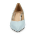 thumbnail image 6 of Journee Womens Pammie Slip On Pointed Toe Kitten Heel Pumps, Widths Available, 6 of 9