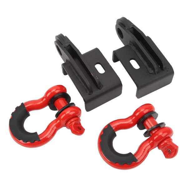 Tow Hook Bracketwith D Ring,Front Tow Hook D Tow Hook Shackle Mount Kit