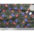thumbnail image 3 of Soimoi Viscose Chiffon Fabric Leaves & Azalea Floral Print Fabric by Yard 42 Inch Wide, 3 of 3