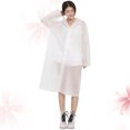 thumbnail image 3 of CTIRCHIU Imperméable Réutilisable Mode Poncho Épais en EVA Imperméable pour Escalade Voyage Adulte (Taille G, Blanc), 3 of 7