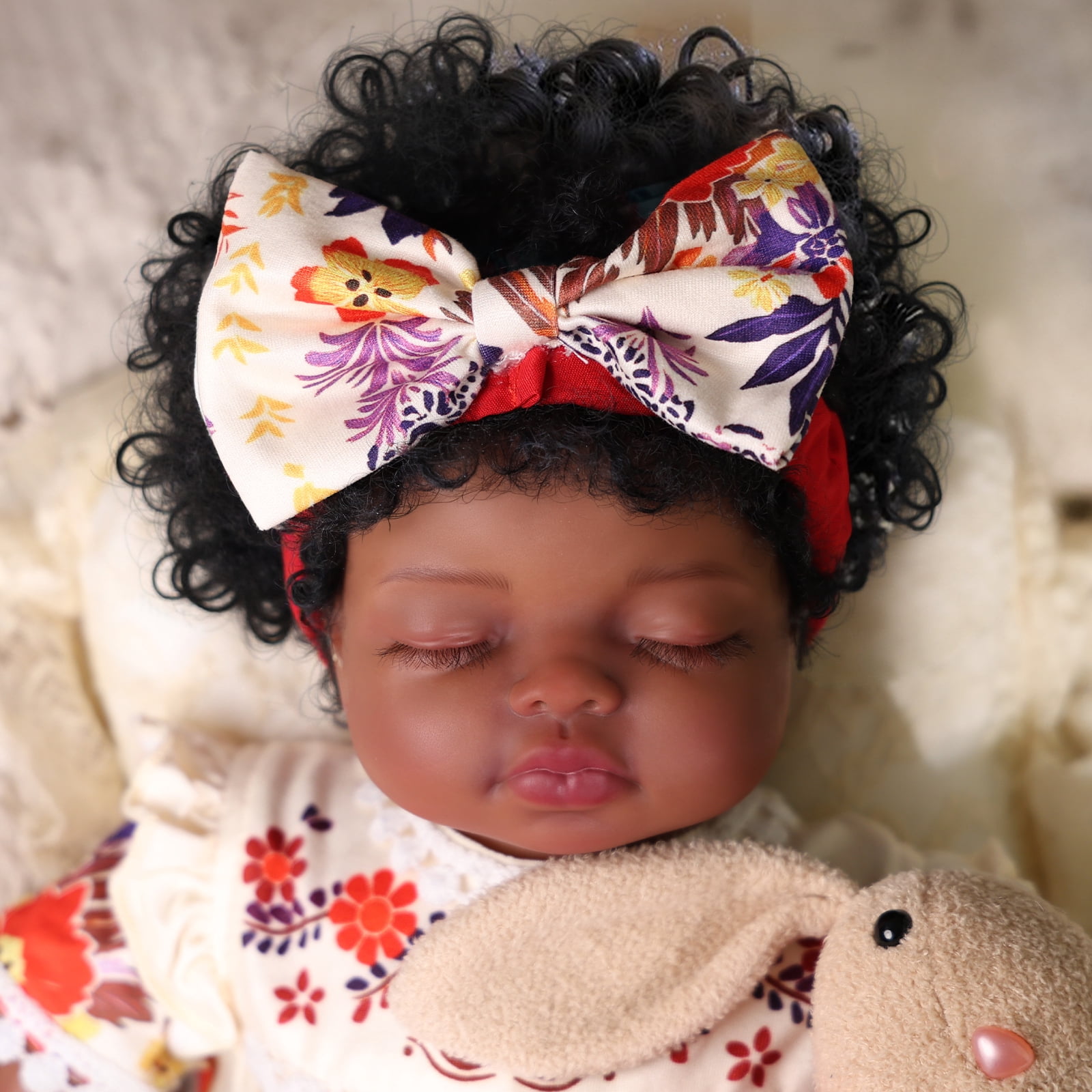 RSG Lifelike Reborn Baby Dolls,17-Inch Real Baby Feeling - Baby Doll with Soft Cloth Body Real Life Baby Dolls with Toy & Gift Box for Kids