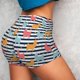 thumbnail image 4 of Fotbe Colorful Llama Shorts Sin Costuras – Shorts Deportivos de Cintura Alta para Mujer, Elásticos para Gimnasio, Yoga, Running o Ciclismo-XX-Large, 4 of 8