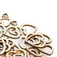 thumbnail image 3 of 200Pcs Hollow Heart Shape Wood CrafT natural HandMade Home Decoration 10-30mm(Hollow Heart Shape Wood 30-10mm(random) 200pcs), 3 of 4