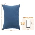 thumbnail image 3 of Flxxie 2 Pack Microfiber Soft Toddler Pillows for Sleeping, Small Kids Travel Pillows, Machine Washable, Perfect for Toddler Bed, 13" x 18", Denim Blue, 3 of 5