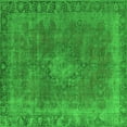 thumbnail image 1 of Ahgly Company Indoor Square Oriental Green Industrial Area Rugs, 3' Square, 1 of 4