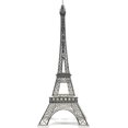 thumbnail image 1 of shiyou-15" Eiffel Tower Statue Decor Alloy Metal, Silver, 1 of 4