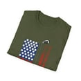 thumbnail image 4 of Patriotic Golf American 4th of July Golf Clubs American Flag Unisex T-Shirt, 4 of 8