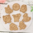 thumbnail image 4 of Set de cortadores de galletas con figuras de Pokemon, molde de panadería de dibujos animados, prensa de galletas, estampador de azúcar, moldes para pasteles pastosos, juguetes, 6 uds., 4 of 5