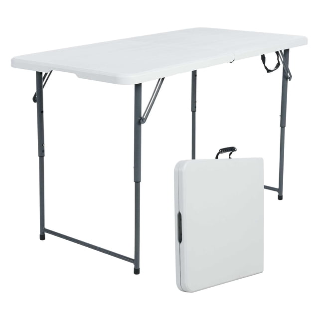 Mesa Plegable Rectangular De 1.22m Ajustable - Peakform