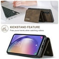thumbnail image 3 of SaniMore Case for Samsung Galaxy A54 5G 6.4" 2023, PU Leather Case Soft TPU Inner Detachable Magnetic Folding Wallet Card Slots Kickstand Anti-drop Shockproof 360°Protection Cover, Coffee, 3 of 10