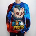thumbnail image 2 of Blox Fruits Sweater for Men Women, Unisex Crew Neck Sweatshirt, Fashion Pullover Tops for Adults, S-3XL, 2 of 6