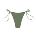 thumbnail image 4 of Women Bikini Bottoms Full Coverage Swimsuit Army Green Mid Rise Swim Bottoms Swimsuit Bottoms For Women, 4 of 6
