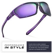 Polarized Wrap Around Sports Sunglasses for Men Women Driving Fishing Running Cycling Sun Glasses
