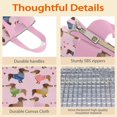 thumbnail image 4 of Colorful Funny Dachshund Insulated Lunch Bag for Women & Adults,Large Portable Soft Cooler Lunch Bag,Thermal Food Storage Tote with Pearl Cotton,8.66L,8.75x5.75x9.5 Inch, 4 of 6