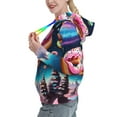 thumbnail image 2 of Wukai Starry Sky Pine Tree Donut Print Womens Hoodies Fleece Sweatshirts Long Sleeve Sweaters Pullover Fall Outfits Winter Clothes-XX-Large, 2 of 7