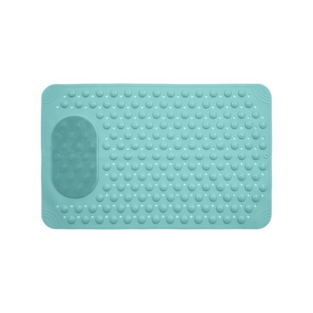 Estera antideslizante para baño, estera de masaje de Color sólido, alfombra con ventosa para el hogar