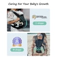 thumbnail image 4 of Portabebés, KIDIRA 6 en 1, portabebés ergonómico para recién nacidos y niños pequeños de 7 a 50 libras, portabebés delantero y trasero con asiento de cadera para papá mamá, portabebés de malla ajustab, 4 of 5
