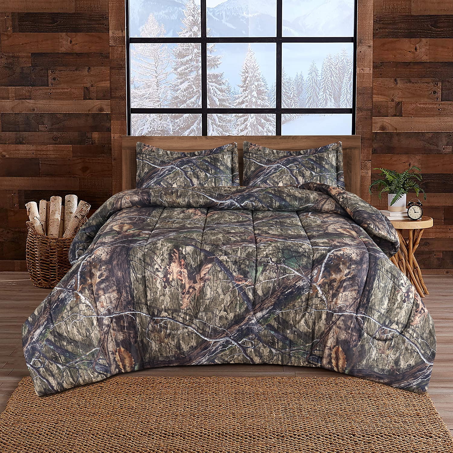 Mossy Oak Country DNA Queen 3 Piece Comforter Set Super Soft ...