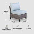 thumbnail image 3 of Four Seasons Courtyard Serronova Brisbane Cushioned Chair, Light Gray, 3 of 7