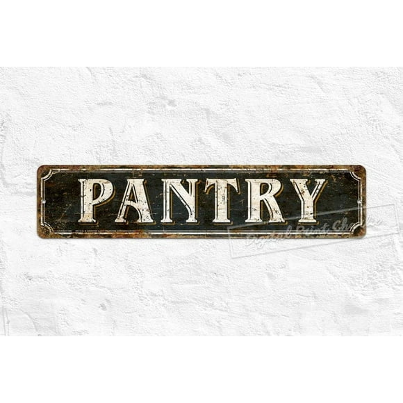 Directional Signs Pantry Metal Sign Office Sign Dorm Sign Bar Sign Kitchen Decor Gifts Rustic Wall Décor Size: 4 x 16 Inch