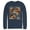 Navy Blue, variant on Men's Star Wars: The Mandalorian The Child Collage Long Sleeve Shirt Navy Blue Small