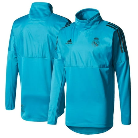 Men's adidas Teal Real Madrid Hybrid Long Sleeve Training Top