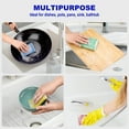 thumbnail image 6 of OVWO Cleaning Sponges Kitchen, 8Pads Upgraded Dish Sponge with 4 Colors Ideal for Dishes, Pots, Sink, 6 of 7