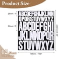 thumbnail image 2 of 12 Sheet Vinyl Letter Sticker, 1 Inch, 2 Inch 624Pcs Stick Letters, White, 2 of 6