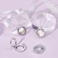 thumbnail image 2 of 4Pcs Memory Locket Charm Metal Glass Floating Charm Photo Frame Locket Pendants Platinum Flat Round DIY Picture Photo Charms for Jewelry Necklace Making, 2 of 5
