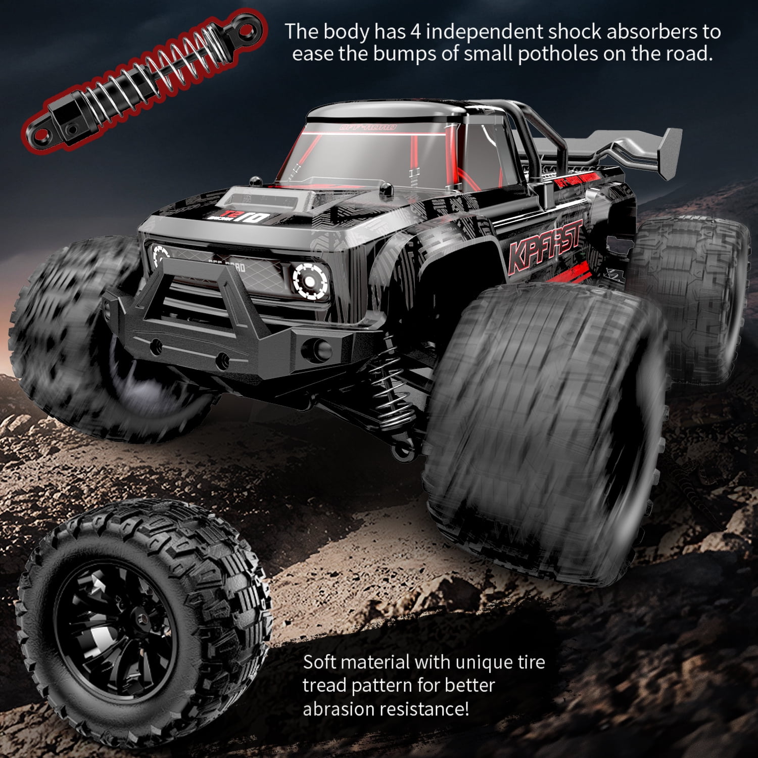 1/14 Brushless RC Cars for Adults, 50 MPH RC Truck 4wd Offroad Waterproof, Electric Powered High Speed RC Car, All Terrain RC Truggy for Snow,Sand & Mud