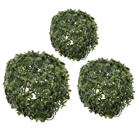 

Hemoton 3Pcs Artificial Grass Balls Ceiling Hanging Pendants Household Adornments Green