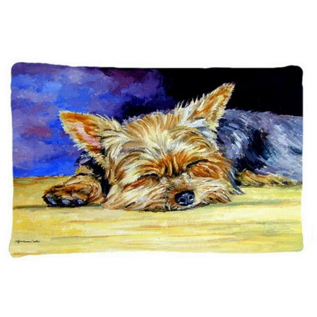 Carolines Treasures 7357PILLOWCASE Yorkie Taking A Nap Fabric Standard Pillowcase