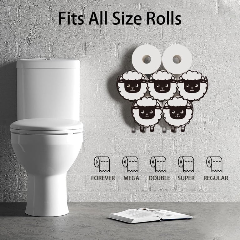 Funny Sheep Toilet Paper Holder, Quirky Bathroom Decor, Unique Loo Roll Storage - UK