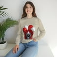 thumbnail image 7 of Skull Blood Roses Red Balloons Unisex Heavy Blend™ Crewneck Sweatshirt, 7 of 7