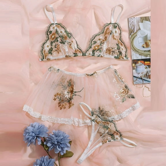 uublik Lingerie Set for Women Sexy Naughty Babydoll Sexy Naughty Lace Bodysuit Plus Size