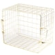 thumbnail image 3 of Cesta de almacenamiento de ropa de acero inoxidable dorado moderno con asas organizador para uso doméstico, 3 of 8