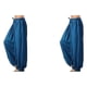 thumbnail image 2 of Sonducket Pantalones de pierna ancha para mujer Pantalones de chándal de yoga de talla grande Ropa de playa Pantalón de entrenamiento Azul oscuro S 2Conjunto, 2 of 6