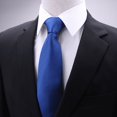 thumbnail image 1 of Corbata de hombre, corbata de vestir profesional de negocios, corbata de poliéster a rayas para boda, 1 of 1