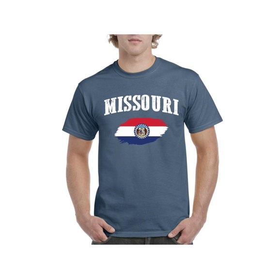 IWPF - Men's T-Shirt Short Sleeve - Missouri Flag