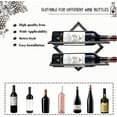 thumbnail image 3 of 2Pcs Metal Wall Mounted Wine Holder Stemware Glass Rack, Collapsible Hanging Red Wine Racks Organizer with 2 Liquor Bottles, Wine Bottle Display Hanger for Home Kitchen Bar Decor, 3 of 8