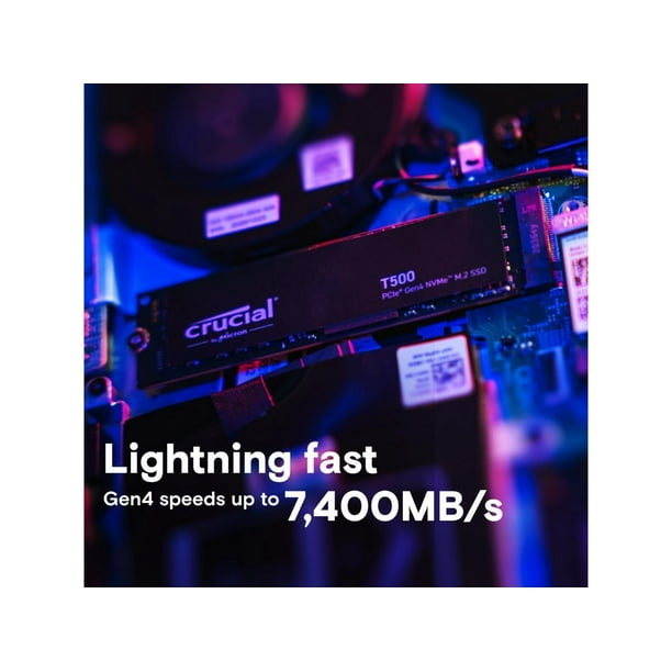 Crucial T500 - SSD - 1 TB - internal - PCIe 4.0 (NVMe) - Walmart.ca